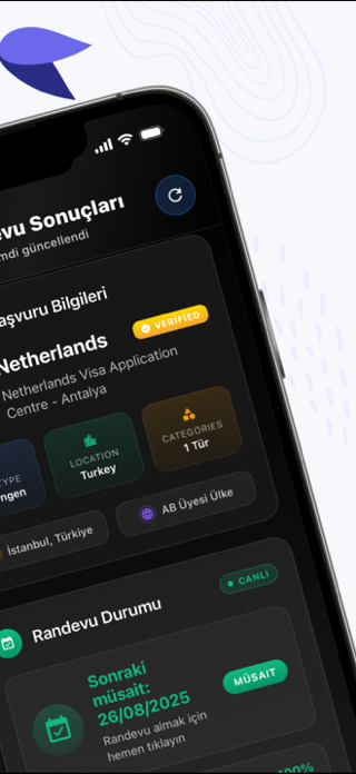 VizeRadar – Schengen Randevusu Screenshot 3 of 5