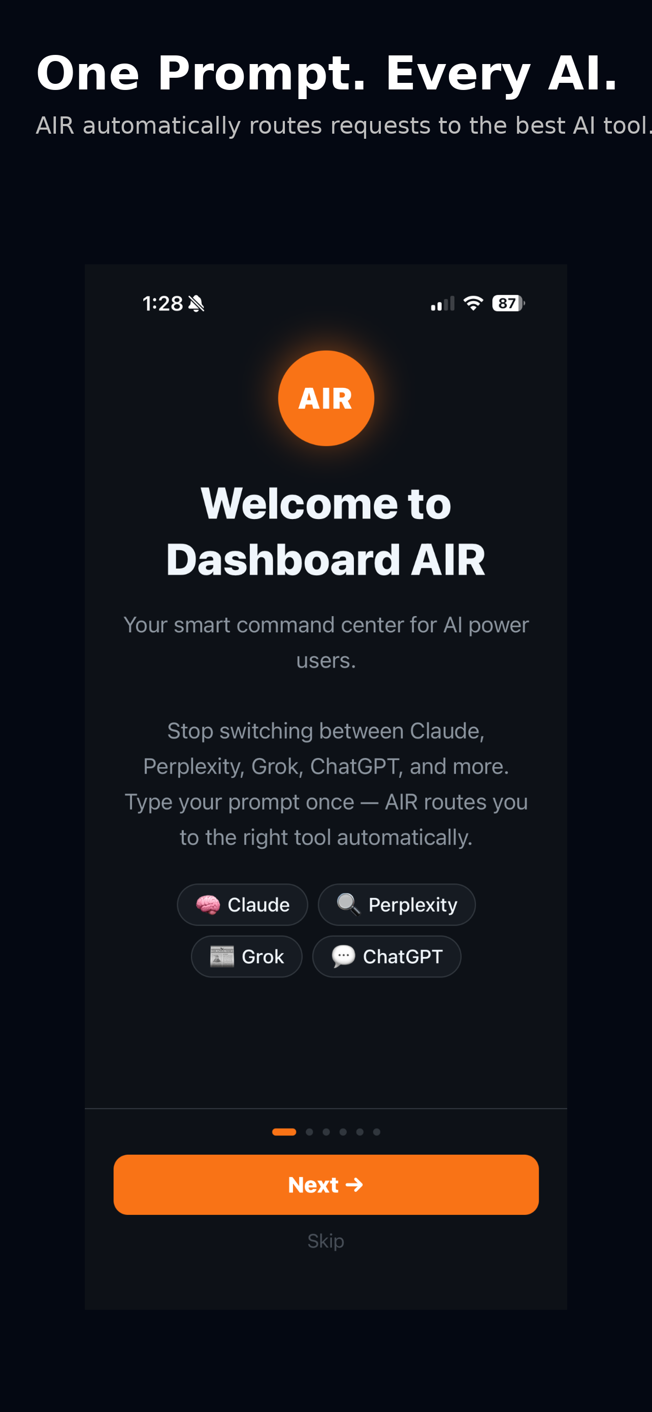 Dashboard AIR