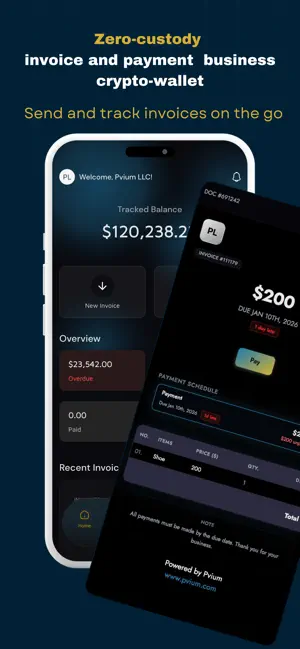 Pvium Pro Wallet screenshot 1