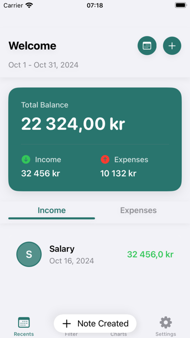 MoneyMinder Screenshot