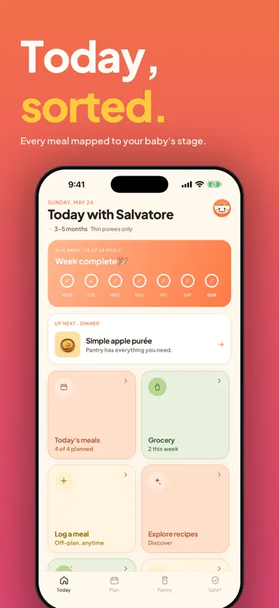 Baby Meal Planner - TinyPlate screenshot 2