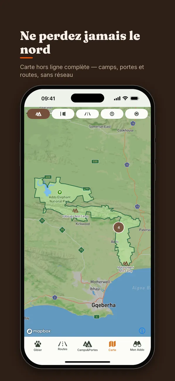 Screenshot #1 pour Addo Safari: Carte & Guide