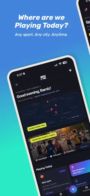 RecLynk: Pickup Sports & Games screenshot 1