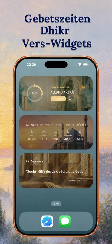 İslam & Zikir Widgets - Nurlu screenshot 2 of 9