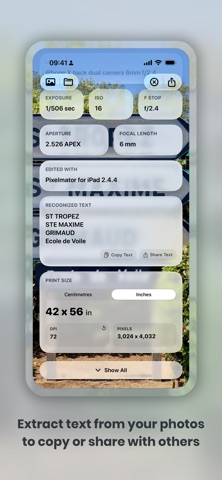 Metadata iPhone screenshot
