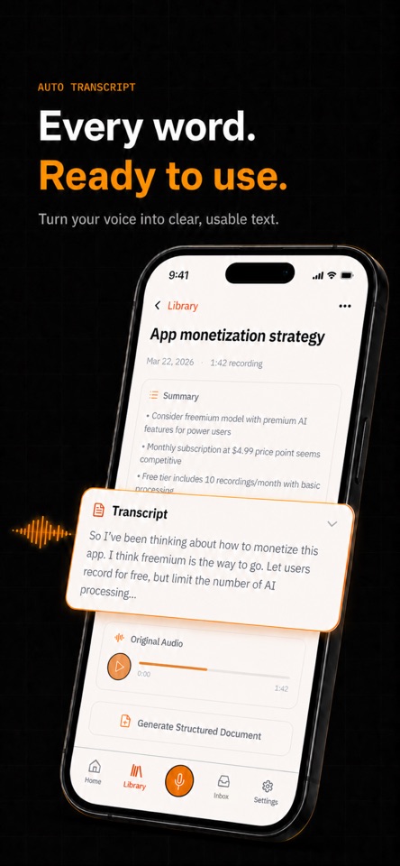 Tonot - AI voice note screenshot 4