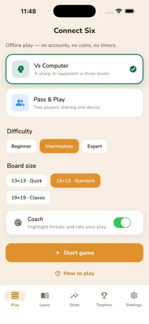 Sixaro: Gomoku Six in a Row screenshot 2