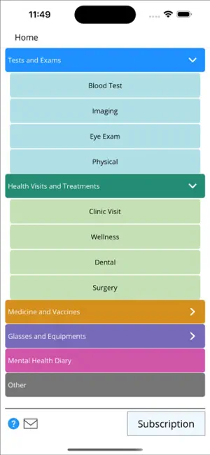 My Health Recorder screenshot 2