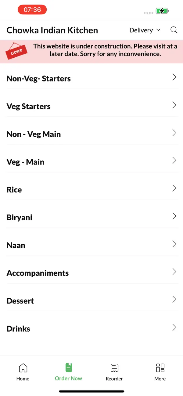 Screenshot #3 pour Chowka Indian Kitchen
