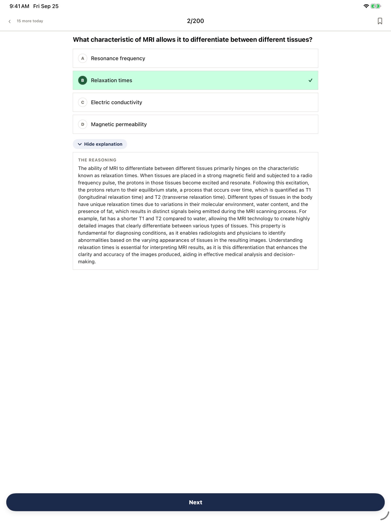 Screenshot 6 of ARRT MRI Exam Prep 2026