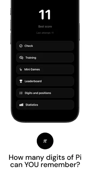 Memorize Pi π – Memory Game screenshot 1