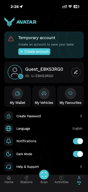 Avatar EV screenshot 2