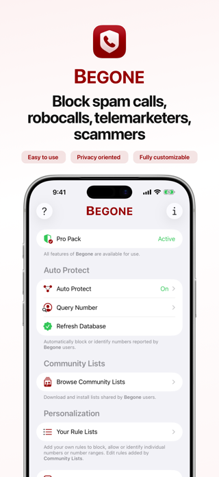 Begone: Spam Call Blocker Screenshot 1 of 8