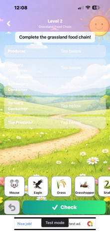 Food Chain Adventure iPhone screenshot