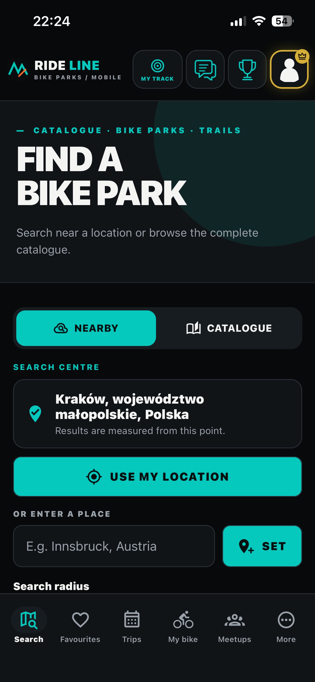 Screenshot 1 of RideLine Bike Parks