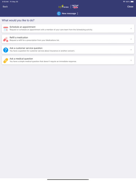 MyPrevea iPad screenshot 5 - Health & Fitness app