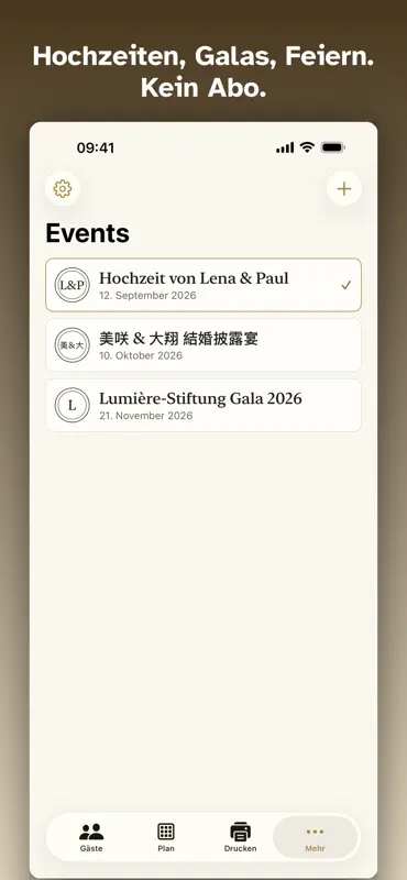 Soirée: Sitzplan Hochzeit screenshot 8 of 8