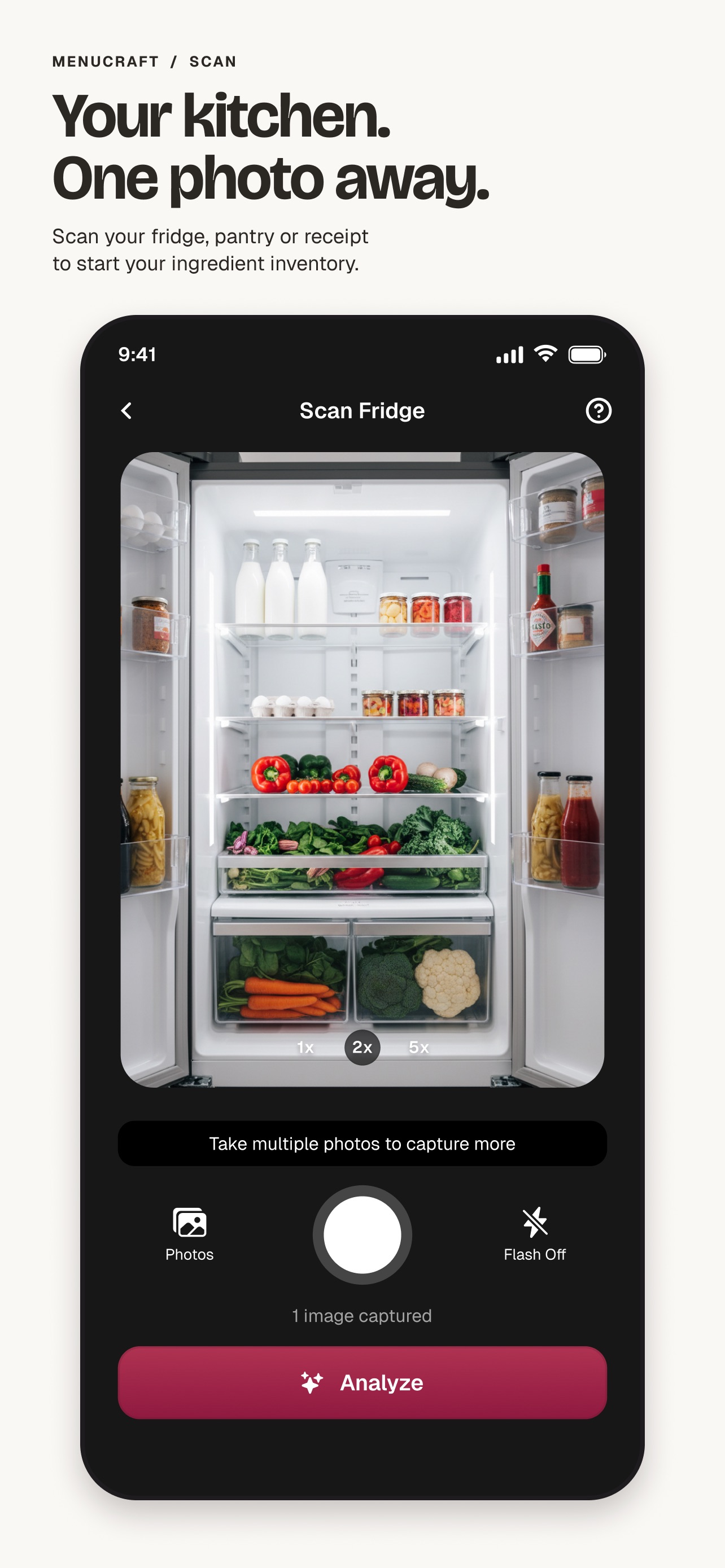 Screenshot 1 of MenuCraft: Kitchen Inventory