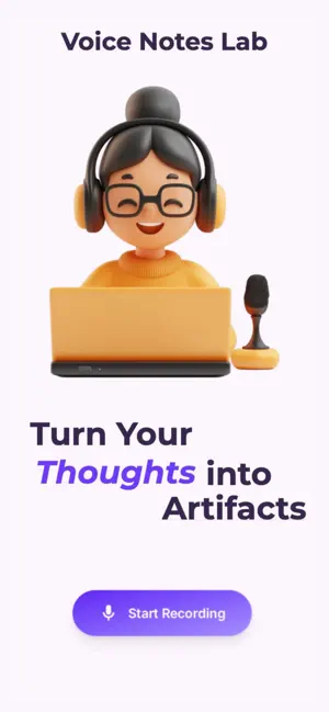 Voice Notes Lab: AI Notes screenshot 1