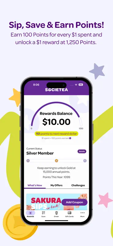 Chatime Societea Rewards screenshot 1 of 6