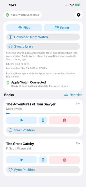 RunningBook screenshot 2