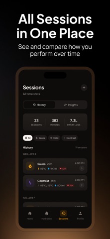 Altaflip: Sauna & Cold Tracker screenshot