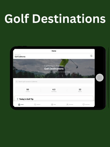 California Golf Course iPad screenshot