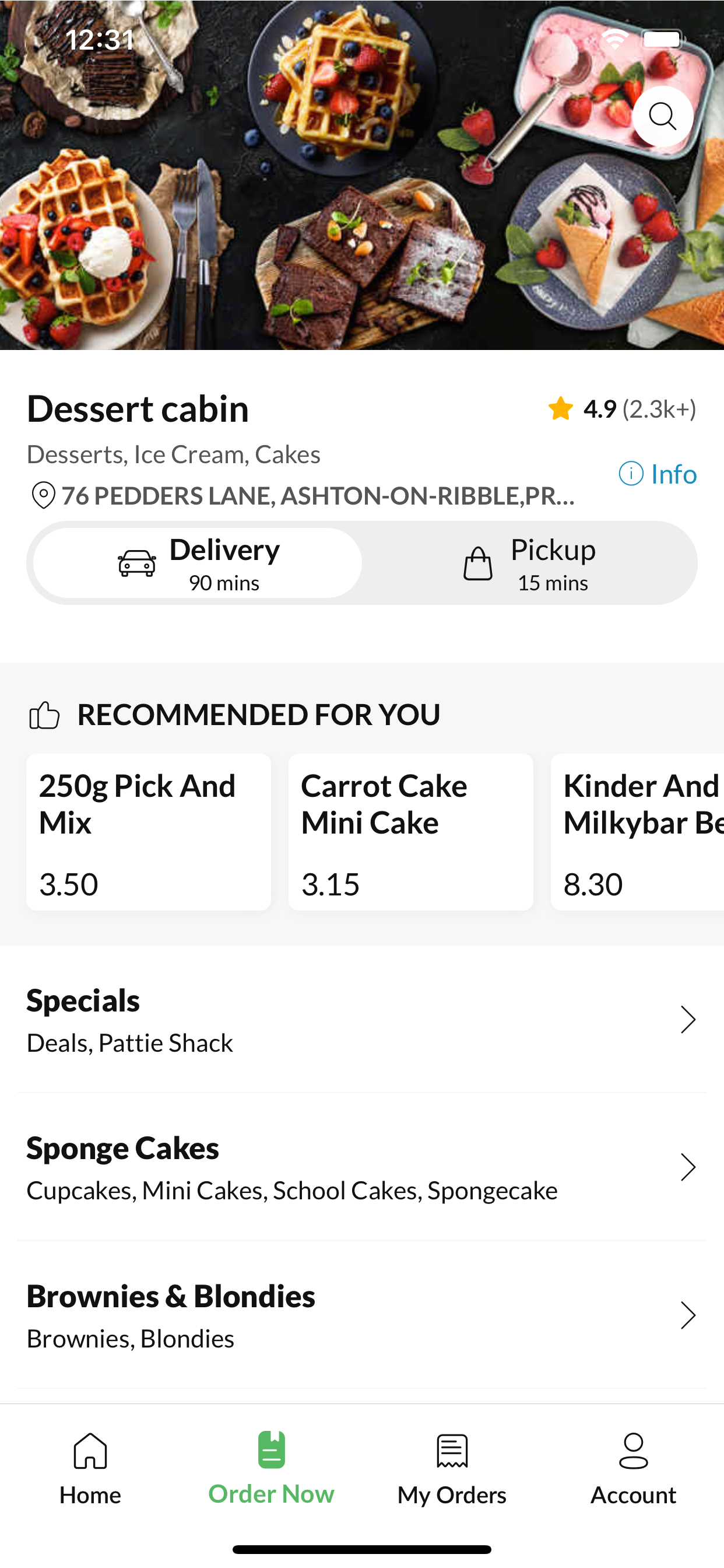 Dessert Cabin