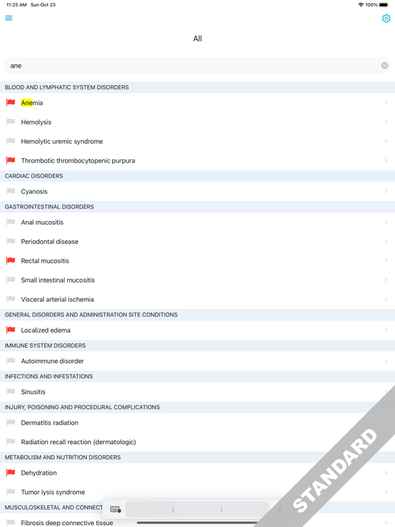 CTCAE 5 Pro iPad screenshot 1 - Medical app