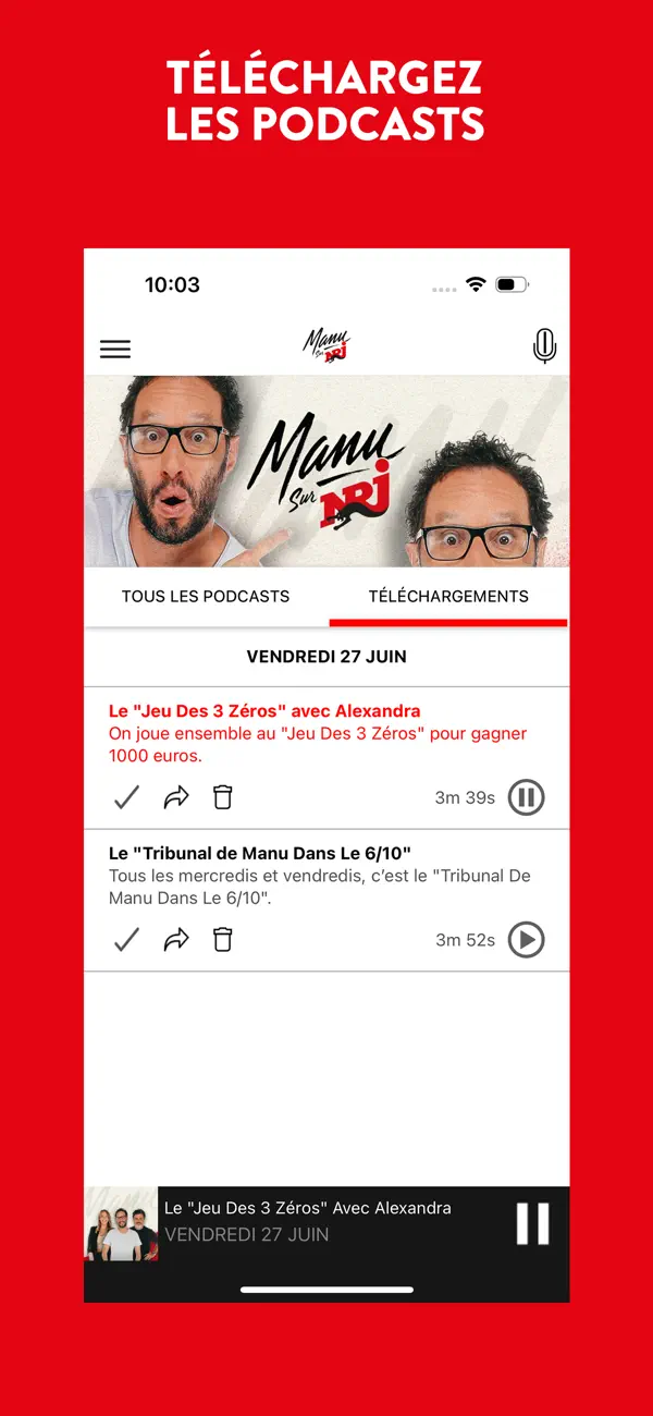 Screenshot #3 pour Manu sur NRJ