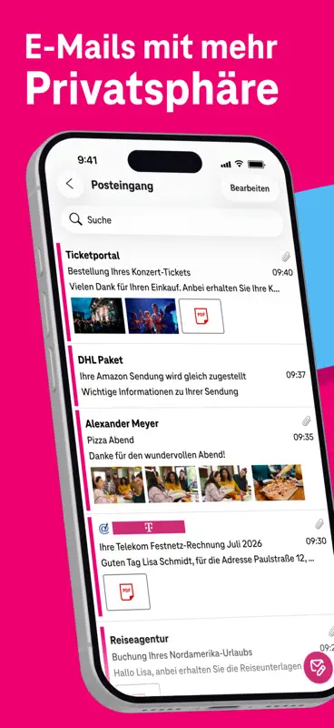 Telekom Mail – E-Mail App screenshot 1 of 10