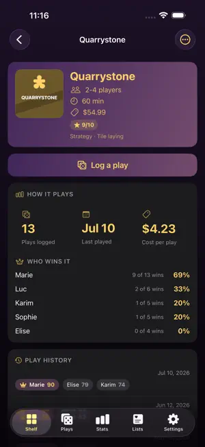 BoardShelf: Game Collection screenshot 2
