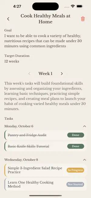 Incremental: AI Goal Planner screenshot 2