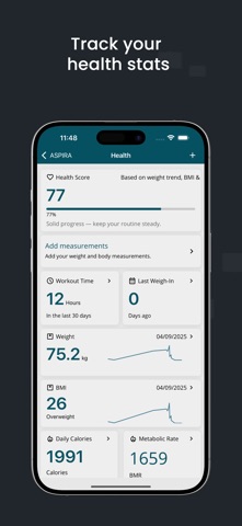 Aspira Workout Tracker Screenshot 2 of 8