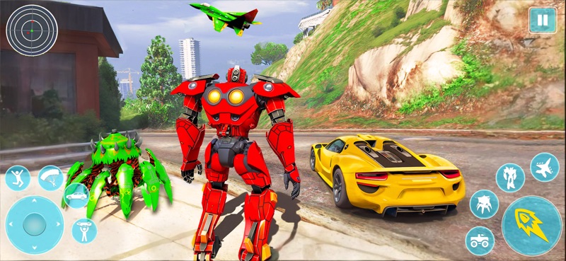 jogo de carro robô polvo 3D- screenshot 3