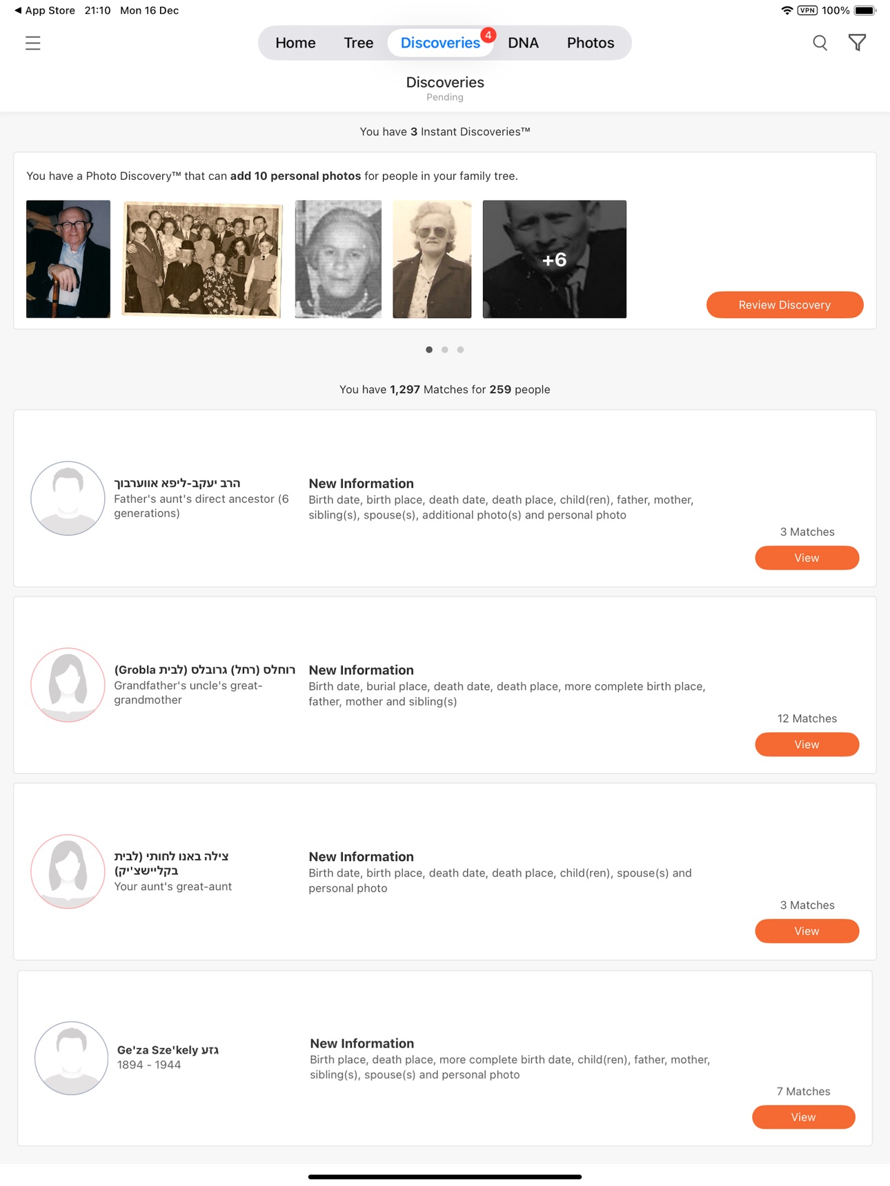 Screenshot 9 of MyHeritage: Family Tree & DNA