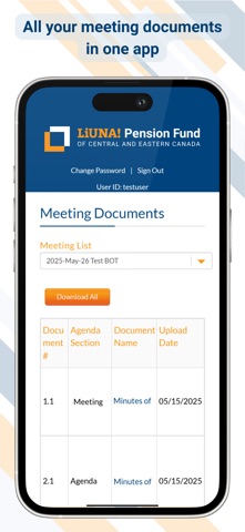 LPF Meetings screenshot