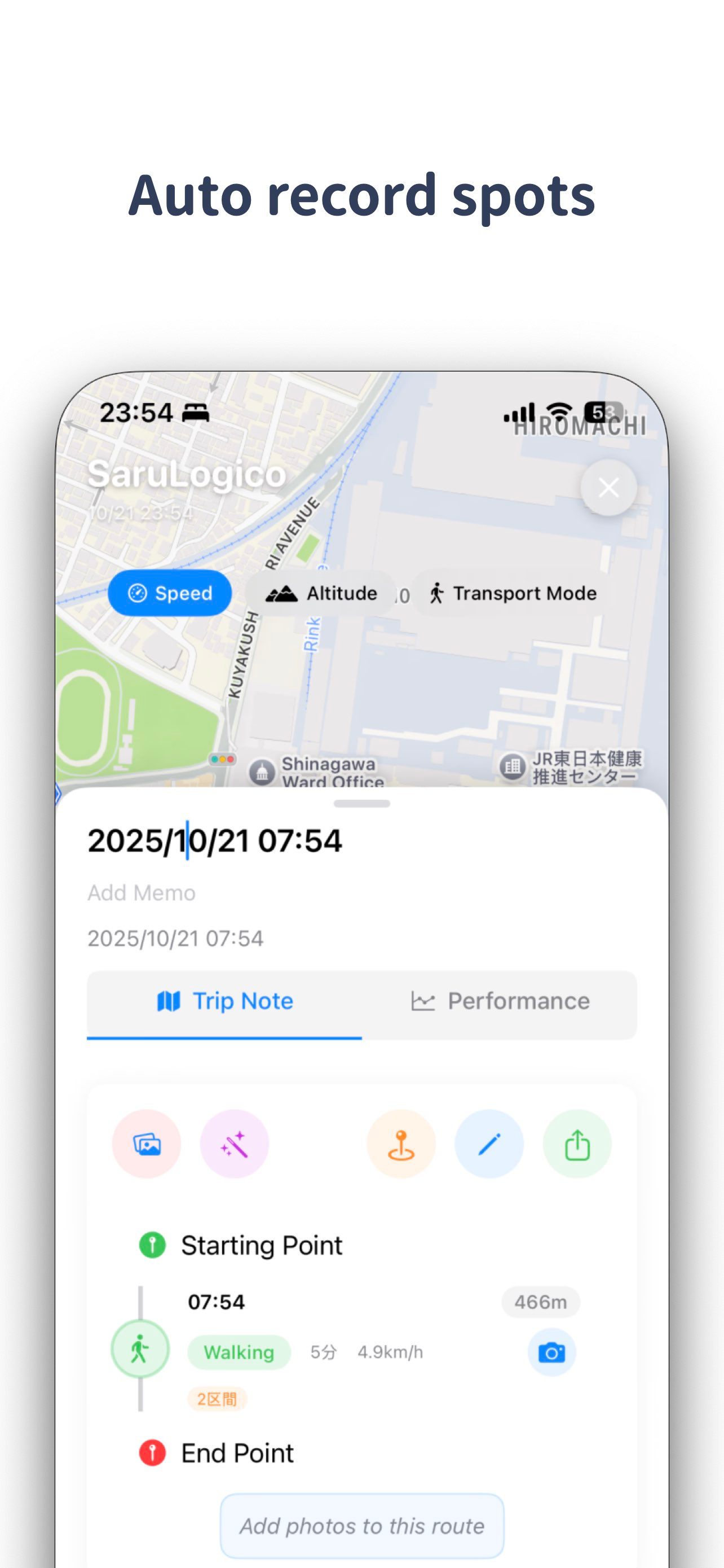 Record Route & Travel Path Log screenshot 4