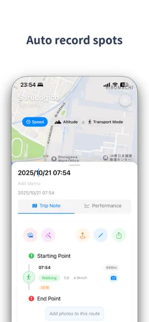 Record Route & Travel Path Log screenshot 4