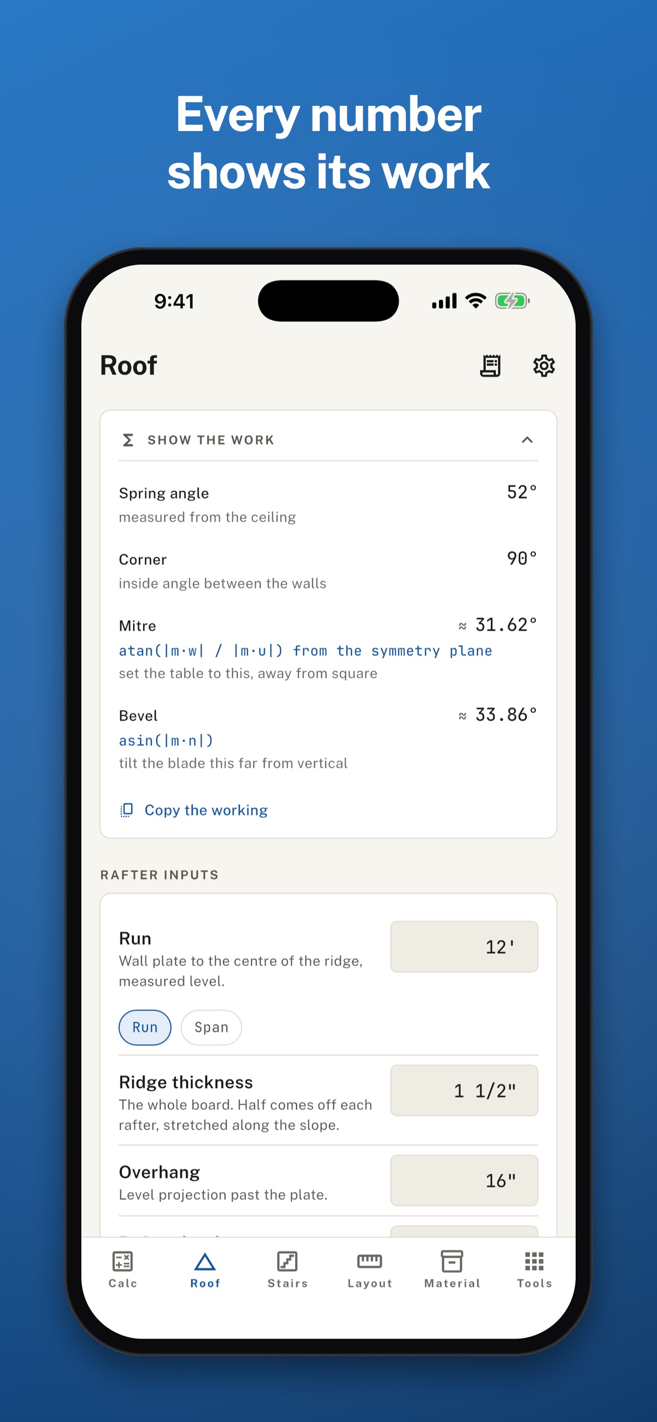 Screenshot 4 of Story Pole: Framing Calculator