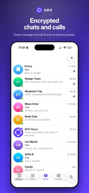 ARX: Private Messenger screenshot 1