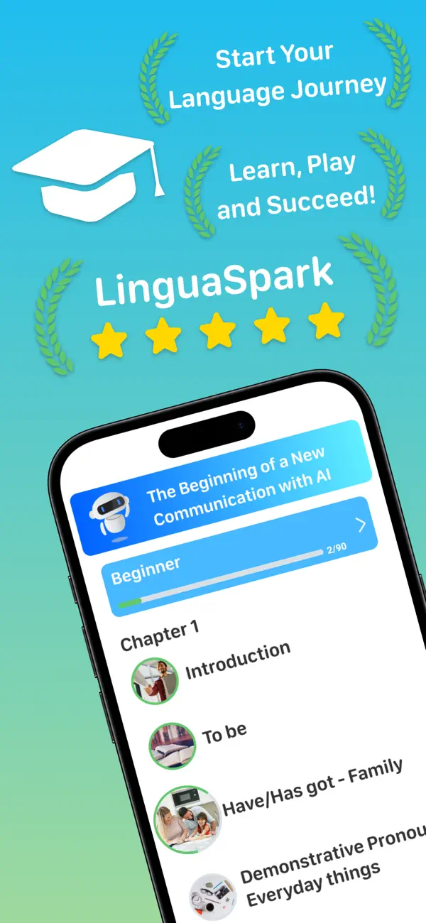 Screenshot #1 pour LinguaSpark - English Lessons