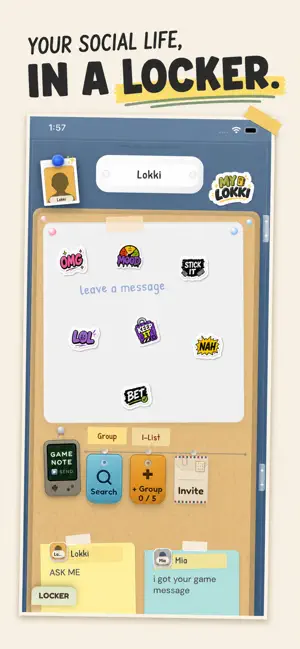 LOKKI - Your Social Locker screenshot 1