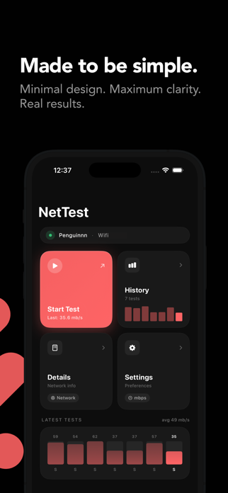 NetTest: Internet Speed Test Screenshot 2 of 4