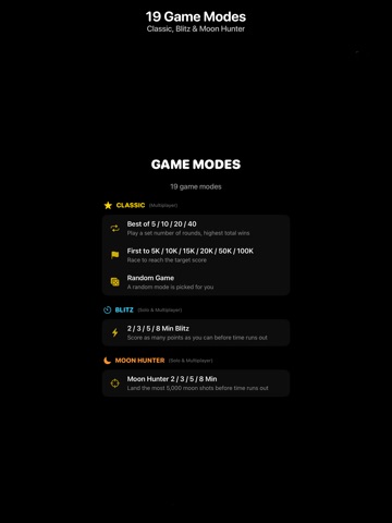 Shoot The Moon! - Retro Arcade iPad screenshot