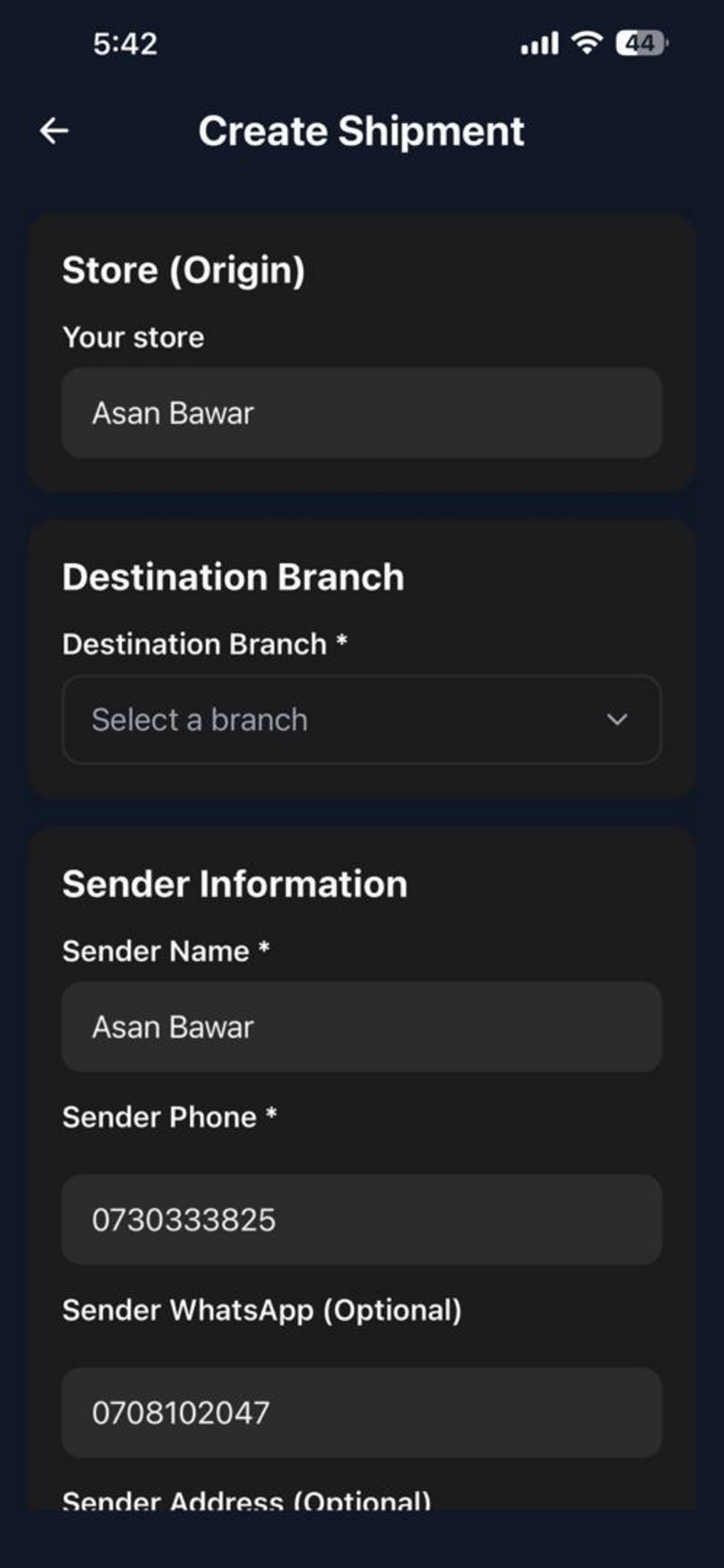 Asan Bawar Delivery screenshot 3