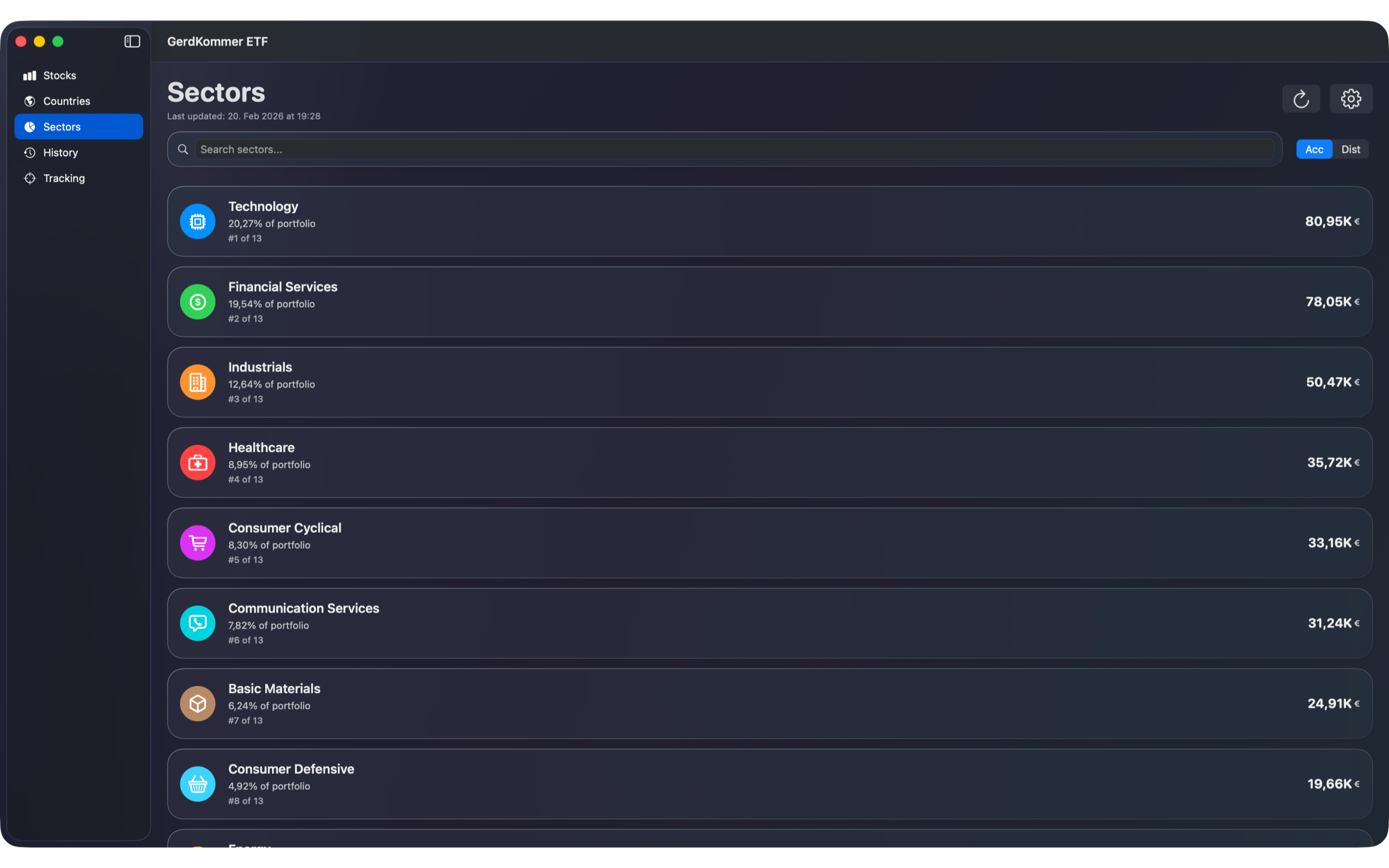 Gerd Kommer Tracker screenshot 13