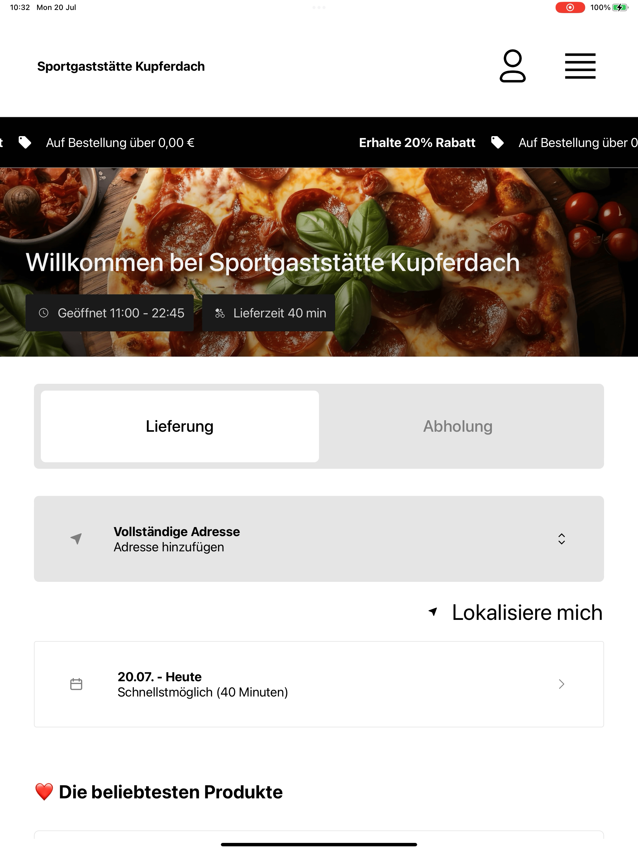 Sportgaststätte Kupferdach screenshot 5