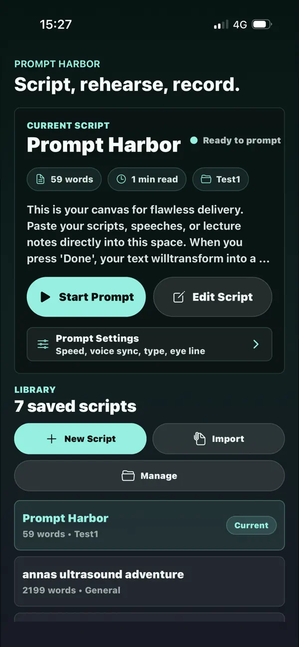 Screenshot #1 pour Prompt Harbor