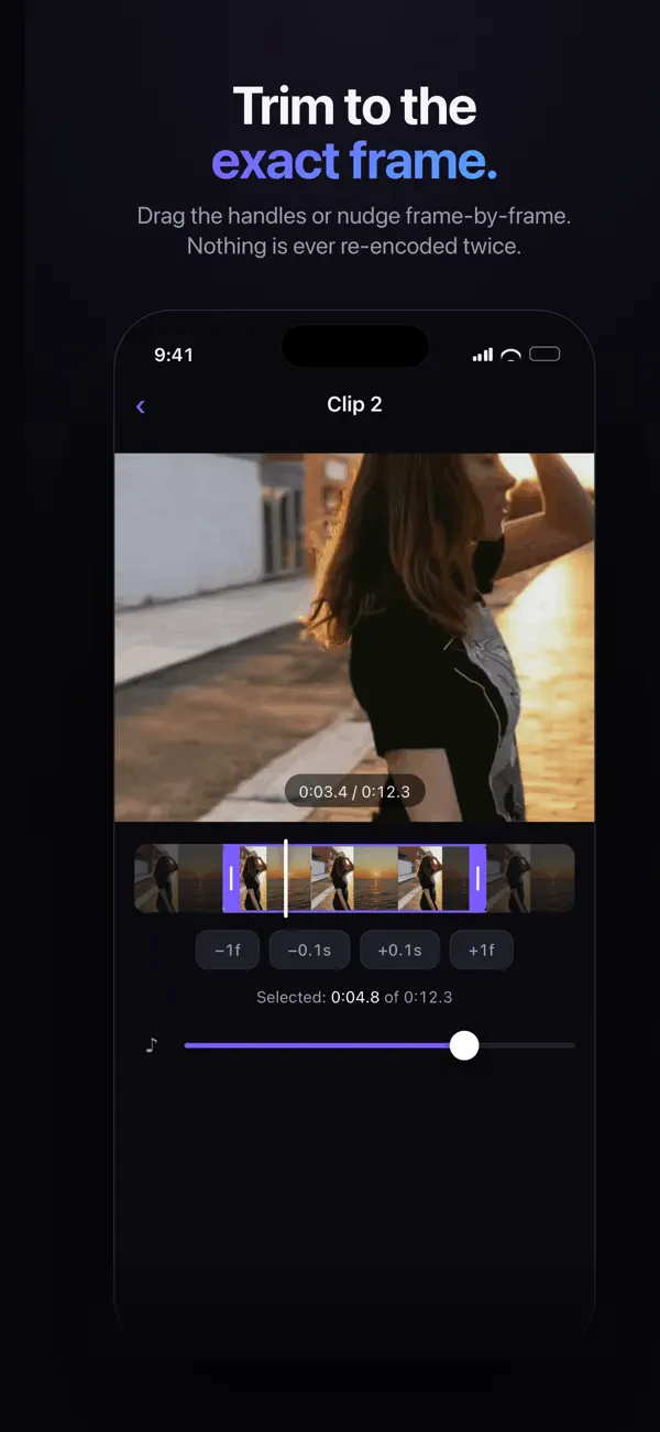 Screenshot #2 pour Seam: Merge & Stitch Videos